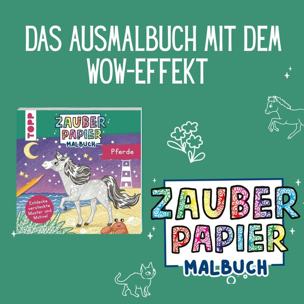 Weitere Ansicht: Zauberpapier Malbuch Pferde | Bibi Hecher