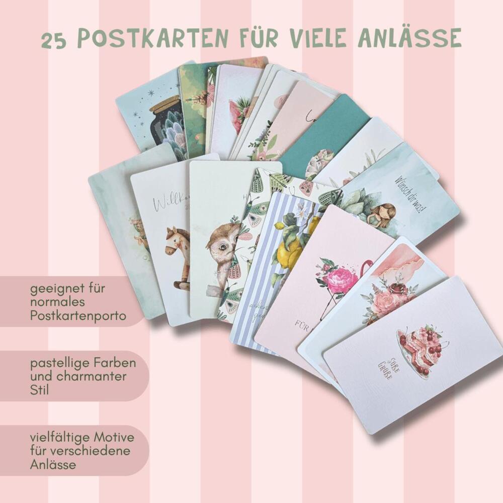 Weitere Ansicht: Postcard Box - Lovely Pastel | Frechverlag