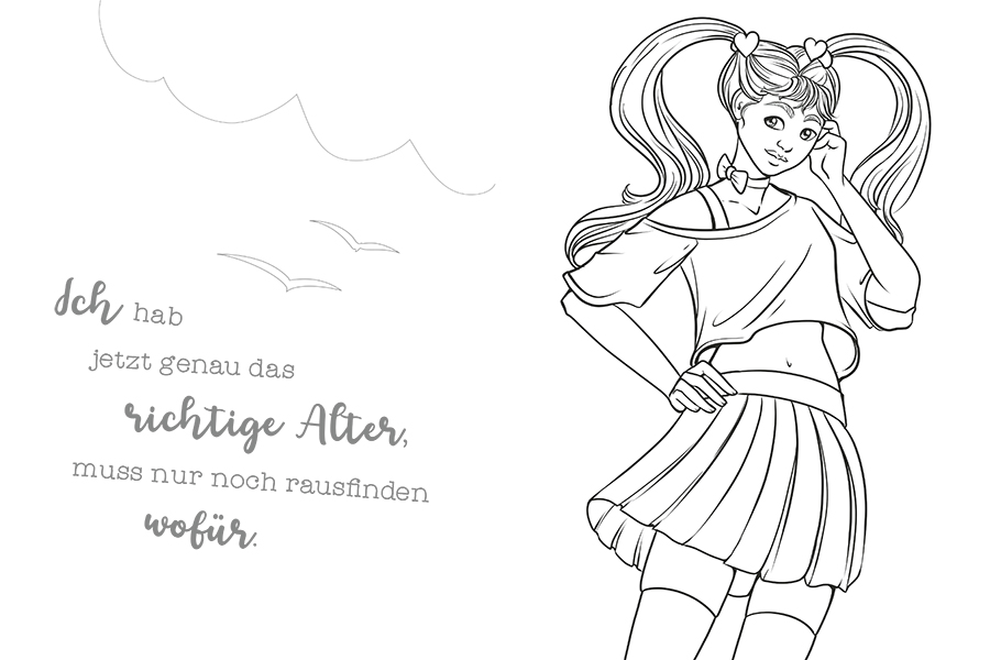 Weitere Ansicht: Malbuch Mädchenzeit | Sara Otterstätter