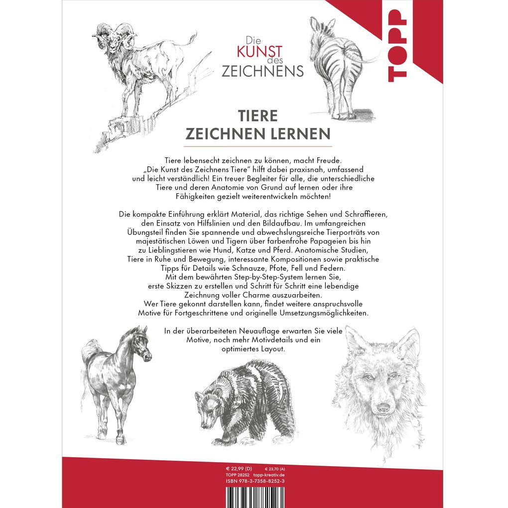 Weitere Ansicht: Die Kunst des Zeichnens Tiere | Frechverlag