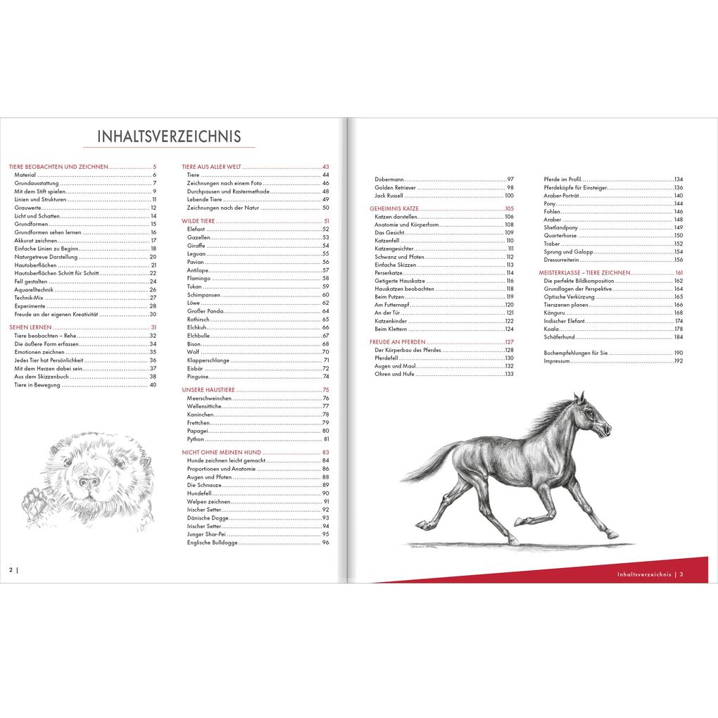 Weitere Ansicht: Die Kunst des Zeichnens Tiere | Frechverlag