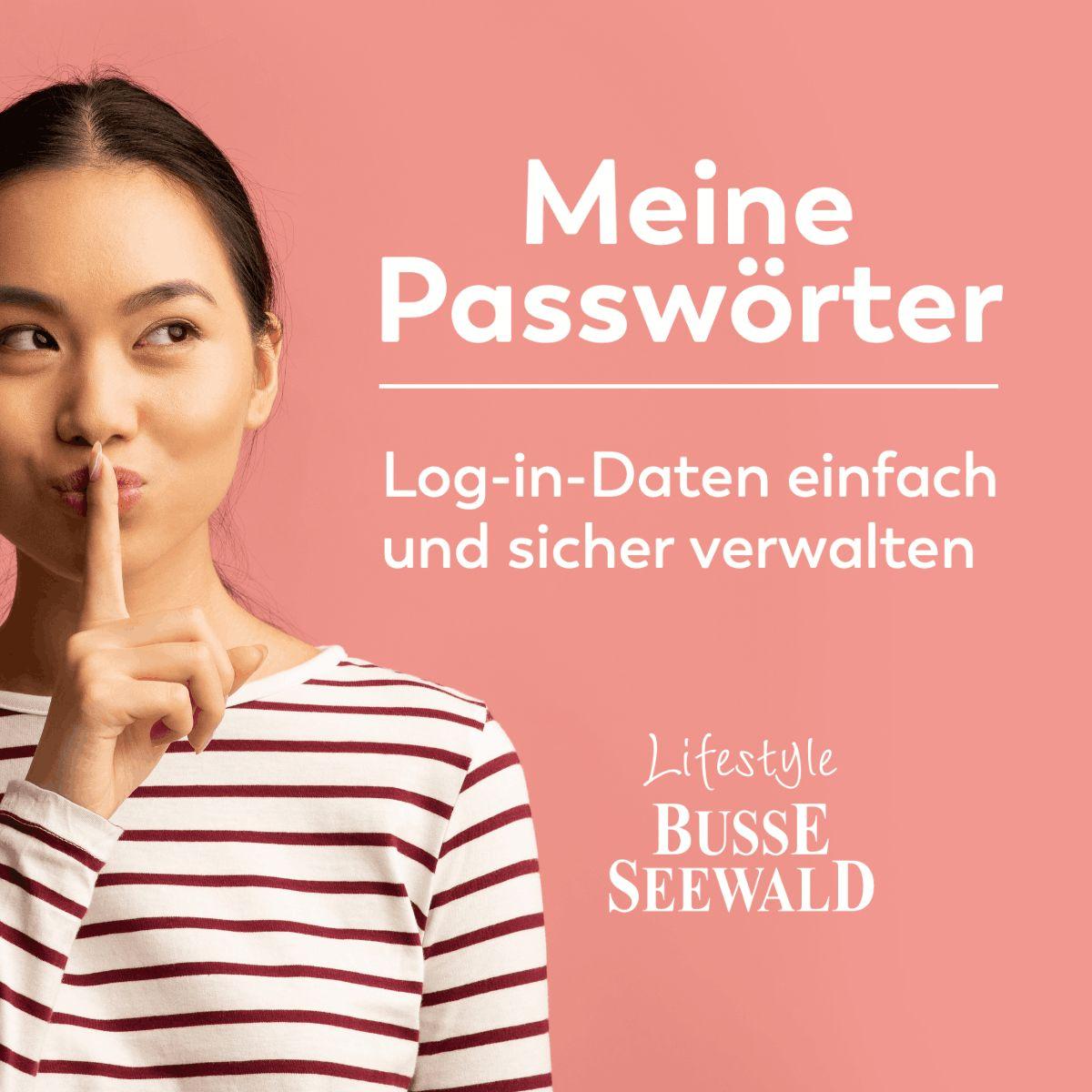 Weitere Ansicht: Meine Passwörter. Ein Eintragebuch für Ihre Zugangsdaten, das Sie einfach in Ihrem Bücherregal verstecken können. | Frechverlag