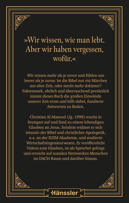 Weitere Ansicht: Mehr als ein Märchen? | Christian Al-Masoud