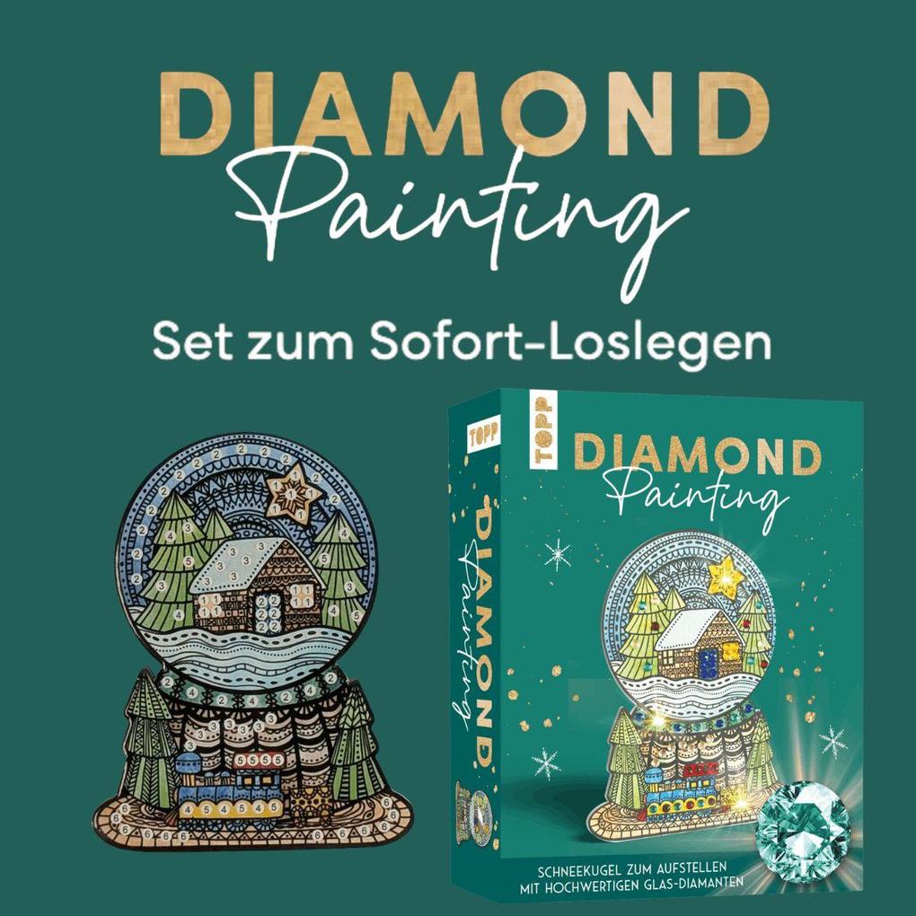 Weitere Ansicht: Diamond Painting Set Schneekugel | Mimi Hecher