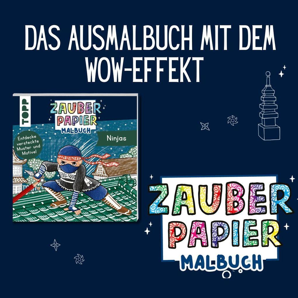 Weitere Ansicht: Zauberpapier Malbuch Ninjas | Mimi Hecher