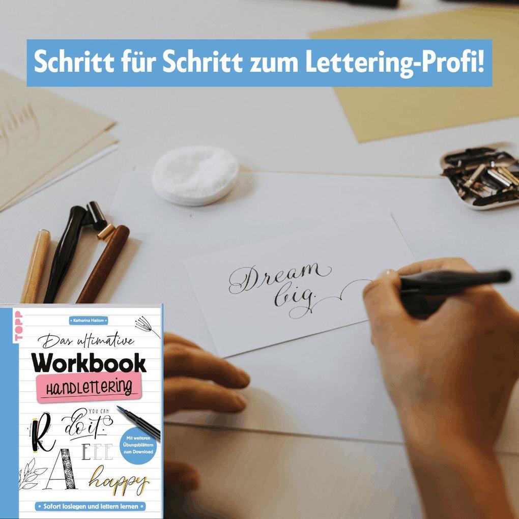 Weitere Ansicht: Das ultimative Workbook: Handlettering | Katharina Hailom
