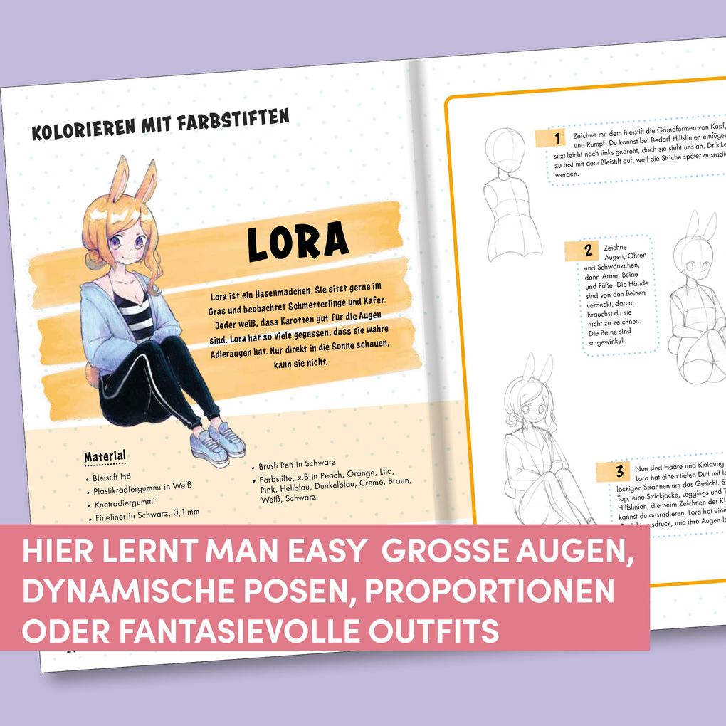 Weitere Ansicht: Kreativ-Set Manga Kids | Yoai, Wiebke Krabbe
