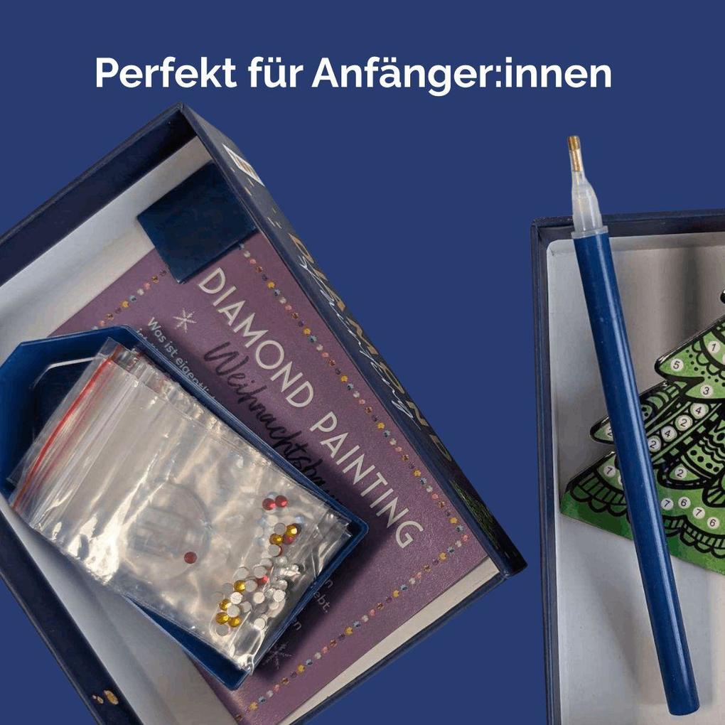 Weitere Ansicht: Diamond Painting Set Weihnachtsbaum | Mimi Hecher