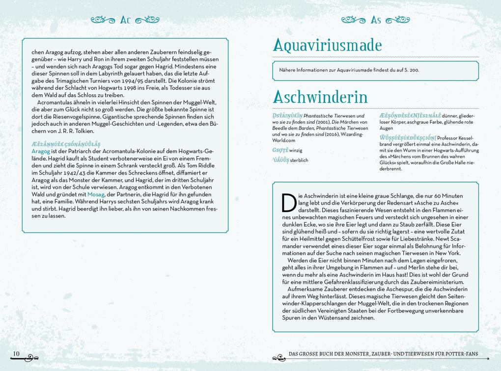 Weitere Ansicht: Das große Buch der Monster, Zauber- und Tierwesen für Potter-Fans