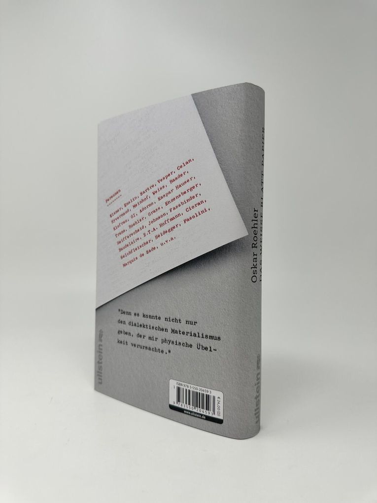 Weitere Ansicht: Das weiße Blatt Papier | Oskar Roehler
