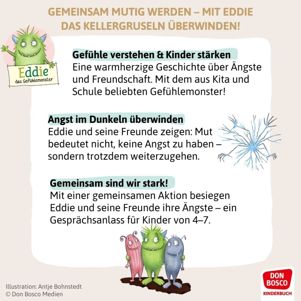 Weitere Ansicht: Eddie und das Kellergruseln. Bilderbuch | Lydia Hauenschild