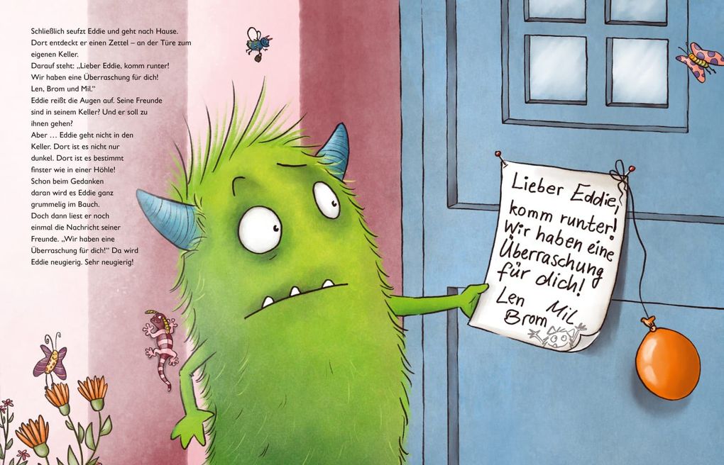Weitere Ansicht: Eddie und das Kellergruseln. Bilderbuch | Lydia Hauenschild