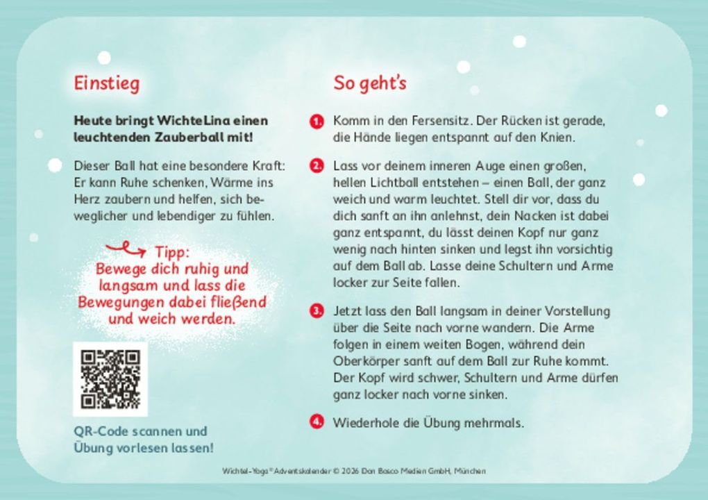 Weitere Ansicht: Wichtel-Yoga-Adventskalender. 24 Asanas für die Winter- und Weihnachtszeit | Gabriele Pohl