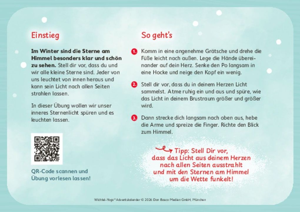 Weitere Ansicht: Wichtel-Yoga-Adventskalender. 24 Asanas für die Winter- und Weihnachtszeit | Gabriele Pohl