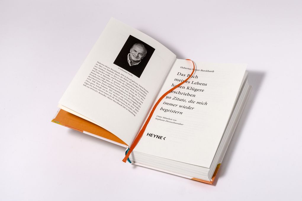Weitere Ansicht: Das Buch meines Lebens haben Klügere geschrieben | Hubertus Meyer-Burckhardt