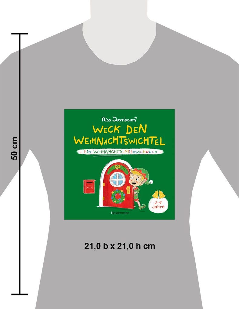 Weitere Ansicht: Weck den Weihnachtswichtel. Ein Weihnachts-Mitmachbuch. Zum Schütteln, Schaukeln, Pusten und mehr. Von 2 bis 4 Jahren | Nico Sternbaum