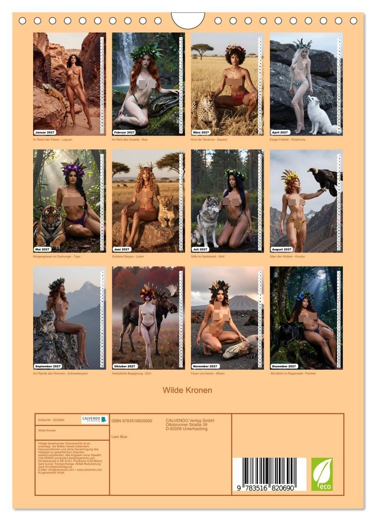 Weitere Ansicht: Wilde Kronen (Wandkalender 2027 DIN A4 hoch), CALVENDO Monatskalender | Calvendo, Liam Blue