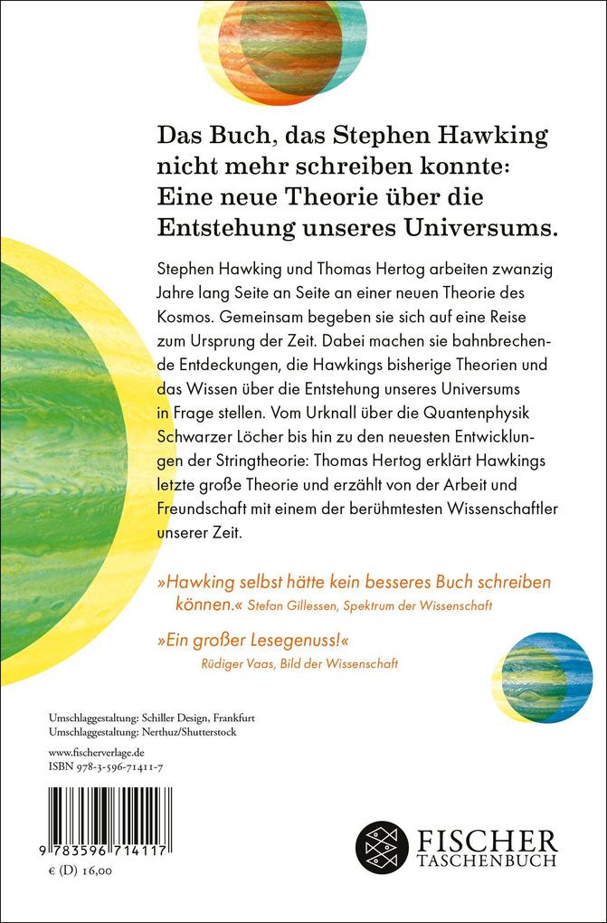 Weitere Ansicht: Der Ursprung der Zeit - Mein Weg mit Stephen Hawking zu einer neuen Theorie des Universums | Thomas Hertog