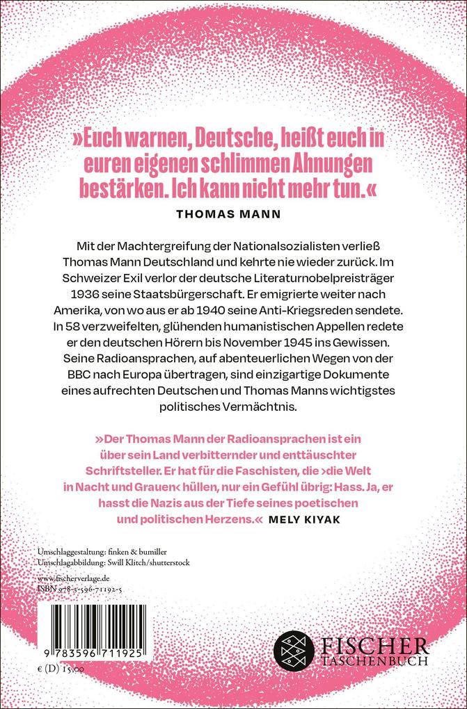 Weitere Ansicht: Deutsche Hörer! | Thomas Mann