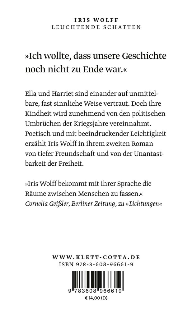 Weitere Ansicht: Leuchtende Schatten | Iris Wolff