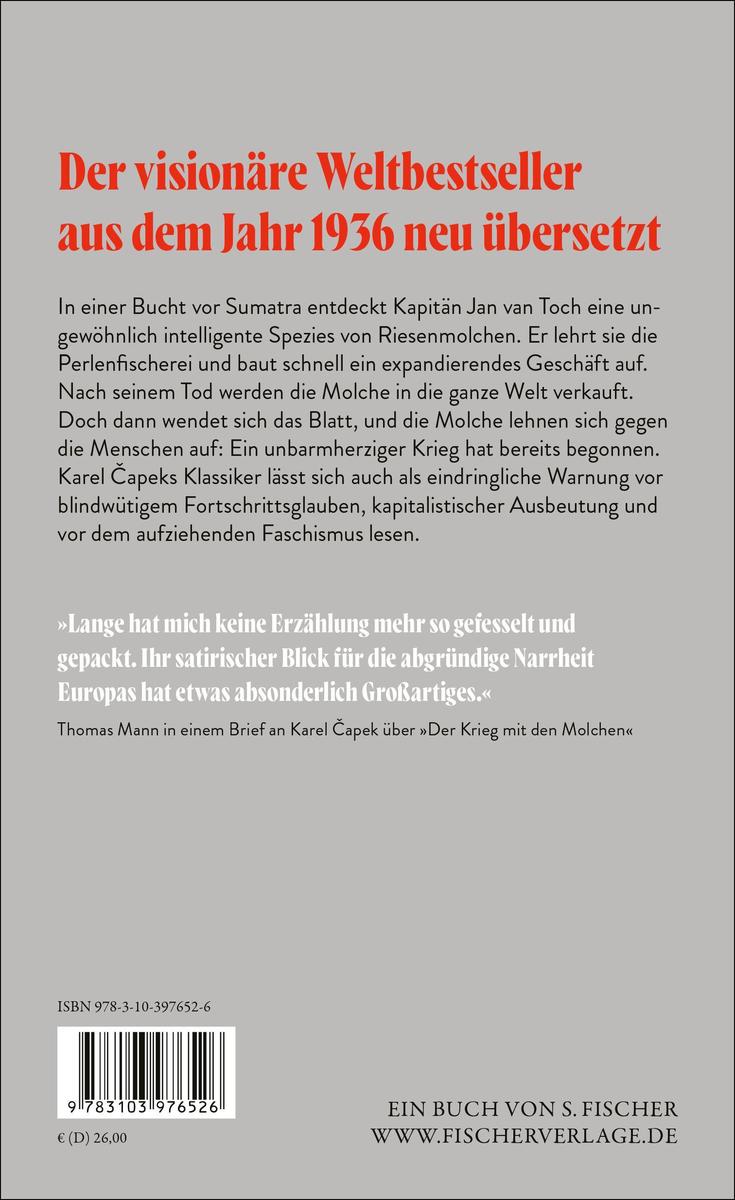 Weitere Ansicht: Der Krieg mit den Molchen | Karel Capek