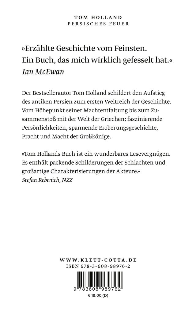 Weitere Ansicht: Persisches Feuer | Tom Holland