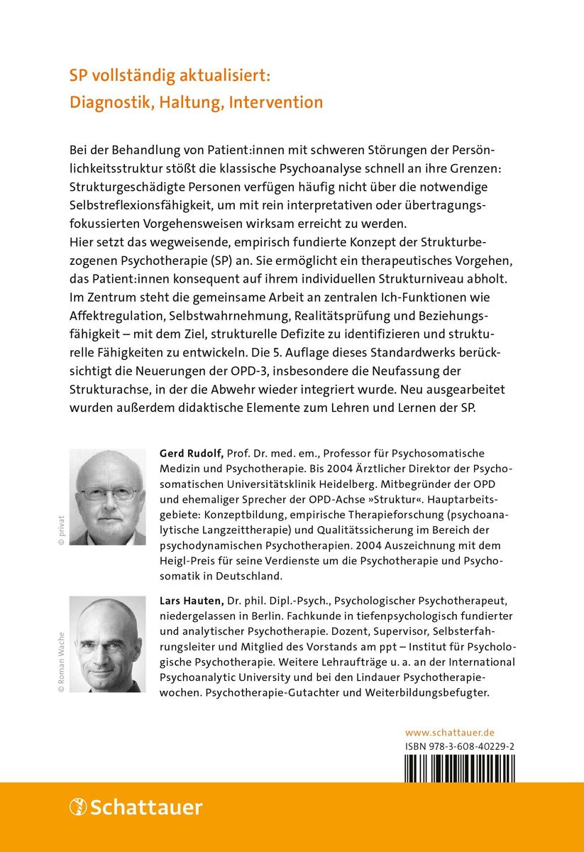 Weitere Ansicht: Strukturbezogene Psychotherapie (SP) | Gerd Rudolf, Lars Hauten