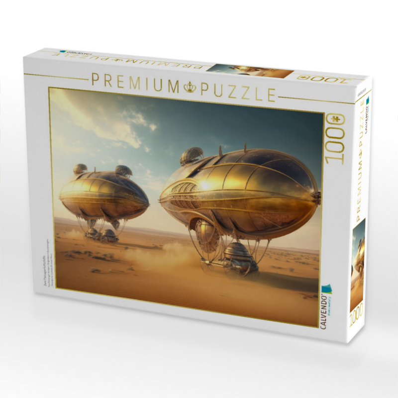 Weitere Ansicht: CALVENDO Puzzle Zwei Passagierluftschiffe | 1000 Teile Lege-Größe 64x48cm Foto-Puzzle für glückliche Stunden | Calvendo