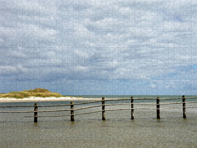 Weitere Ansicht: CALVENDO Puzzle Fortgespültes Land vom Weststrand wird am Naturschutzgebiet Darßer Ort wieder angespült | 1000 Teile Lege-Größe 64x48cm Foto-Puzzle für glückliche Stunden | Calvendo