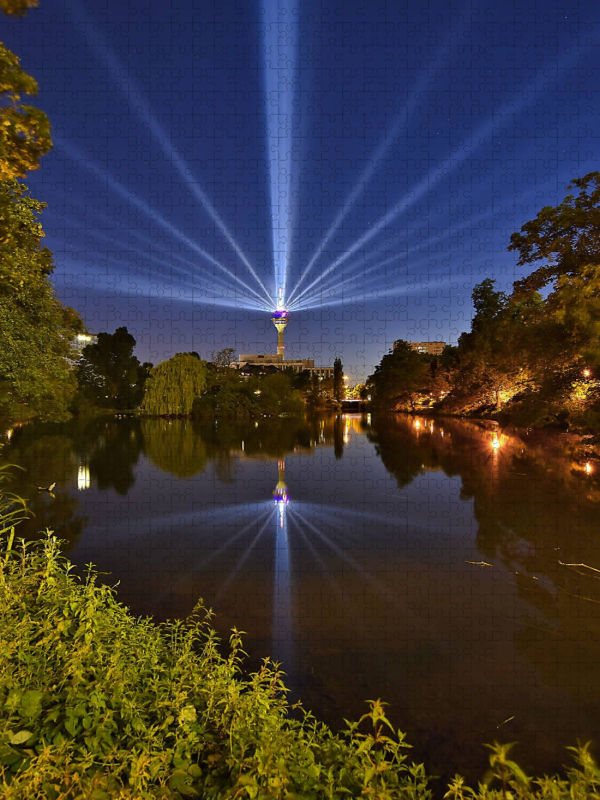 Weitere Ansicht: CALVENDO Puzzle Blaue Stunde am Schwanenspiegel zum Grand Départ | 1000 Teile Lege-Größe 64x48cm Foto-Puzzle für glückliche Stunden | Calvendo