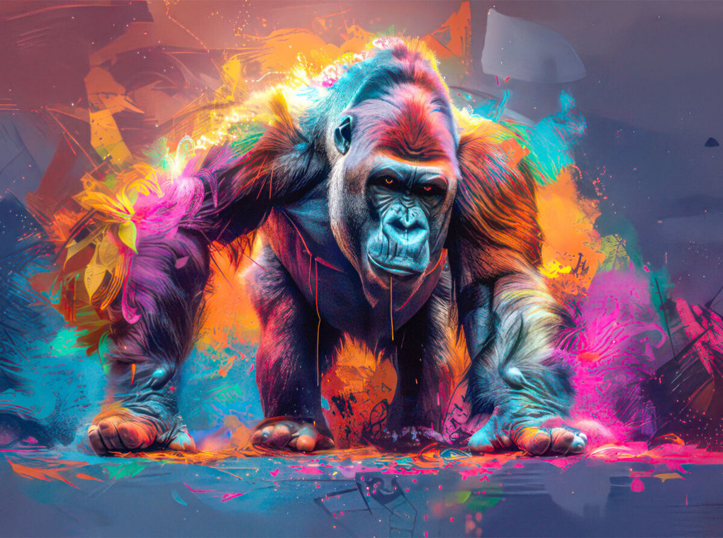 Weitere Ansicht: CALVENDO Puzzle Tiere in Pop-Art gekleidet | 2000 Teile Lege-Größe 90x67cm Foto-Puzzle für glückliche Stunden | Calvendo