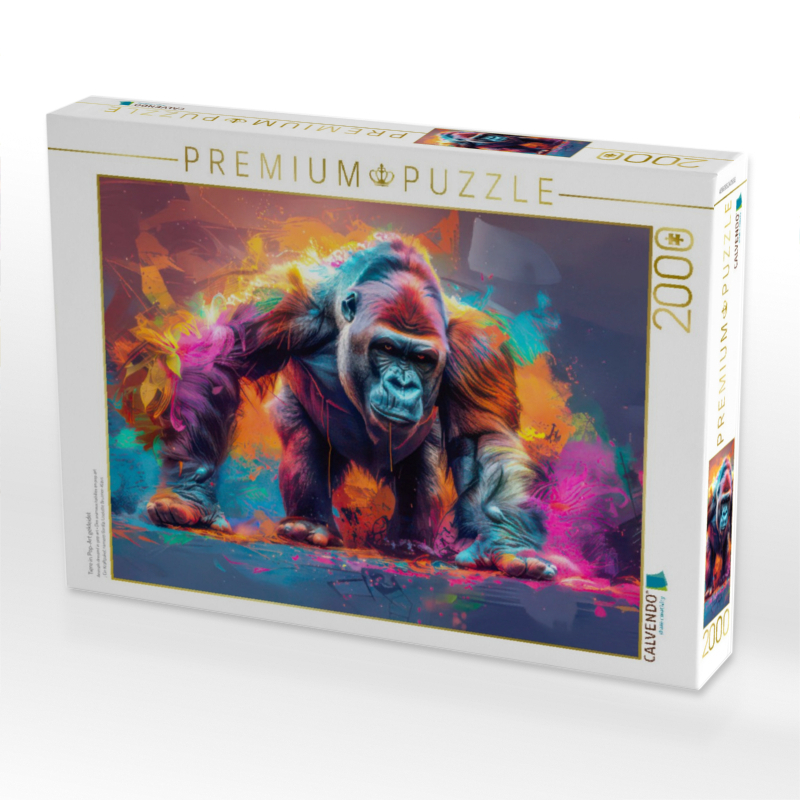 Weitere Ansicht: CALVENDO Puzzle Tiere in Pop-Art gekleidet | 2000 Teile Lege-Größe 90x67cm Foto-Puzzle für glückliche Stunden | Calvendo