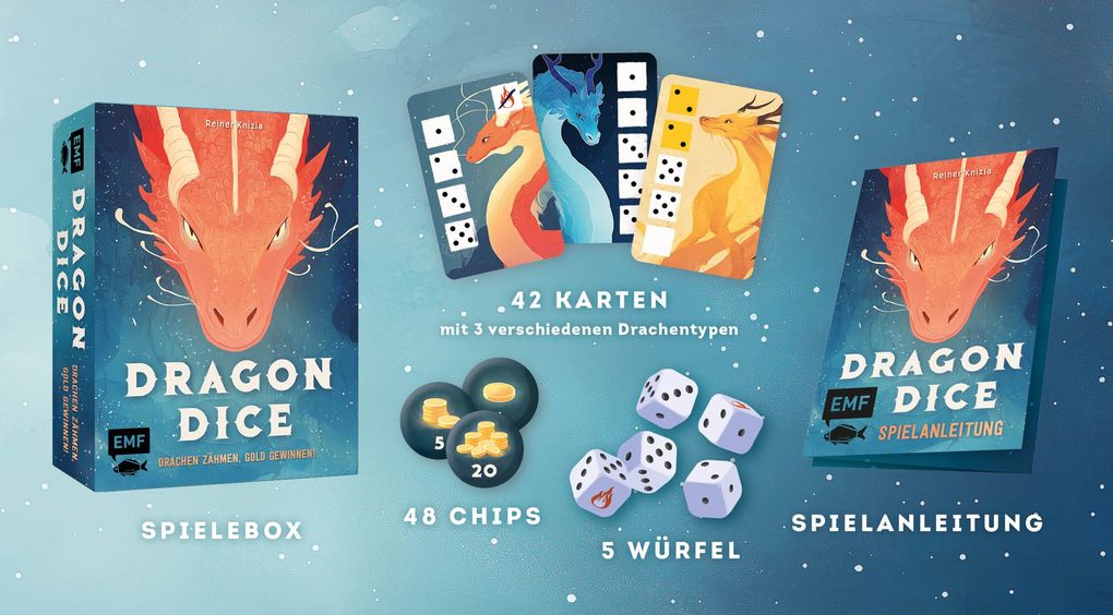 Weitere Ansicht: Würfelspiel: Dragon Dice - Drachen zähmen, Gold gewinnen! | Reiner Knizia