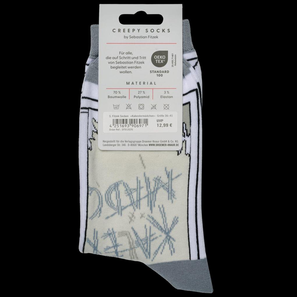 Weitere Ansicht: Sebastian Fitzek-Socken "Das Kalendermädchen" Größe 36 - 41