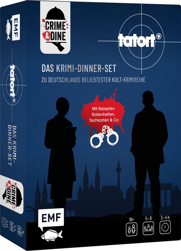Weitere Ansicht: Crime & Dine - Tatort - Das Krimi-Dinner-Set zu Deutschlands beliebtester Kult-Krimireihe | Paperdice Holding GmbH