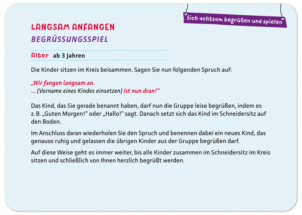 Weitere Ansicht: Ruhe und Entspannung in der Kita | Andrea Erkert