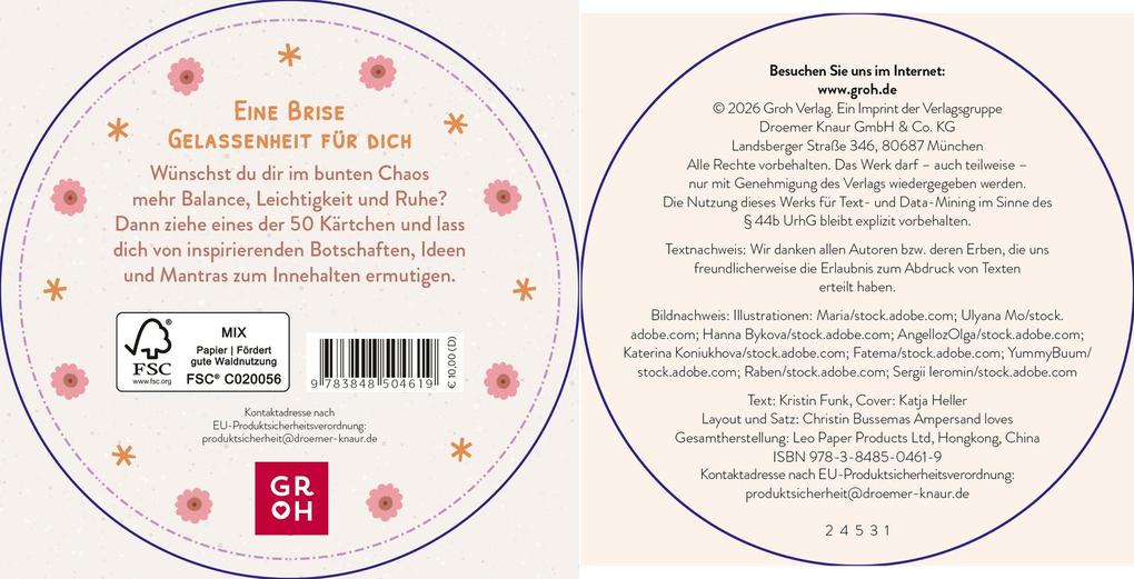 Weitere Ansicht: Impulskarten: Eine Runde Gelassenheit | Kristin Funk