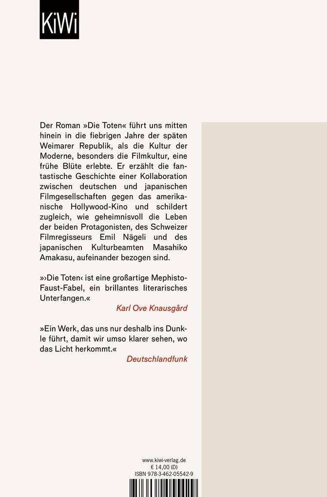 Weitere Ansicht: Die Toten | Christian Kracht