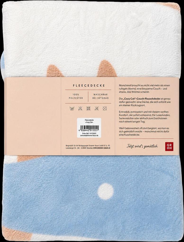 Weitere Ansicht: COZY Kuscheldecke "Cozy Cat"