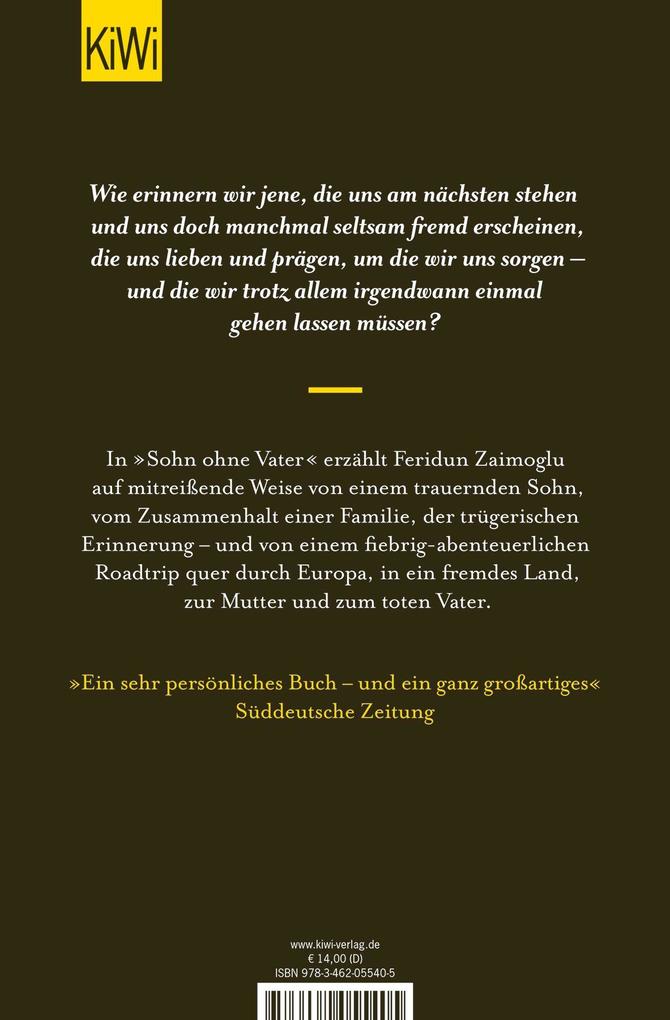 Weitere Ansicht: Sohn ohne Vater | Feridun Zaimoglu
