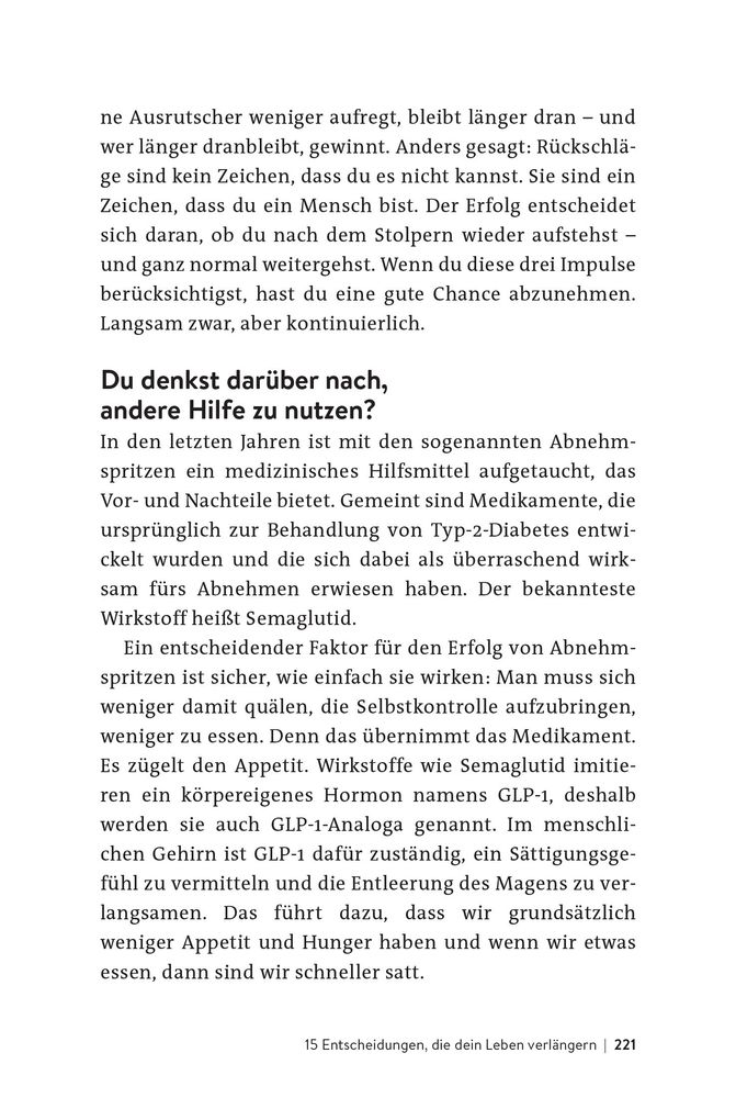 Weitere Ansicht: 15 Entscheidungen, die dein Leben verlängern | Christian Heinrich