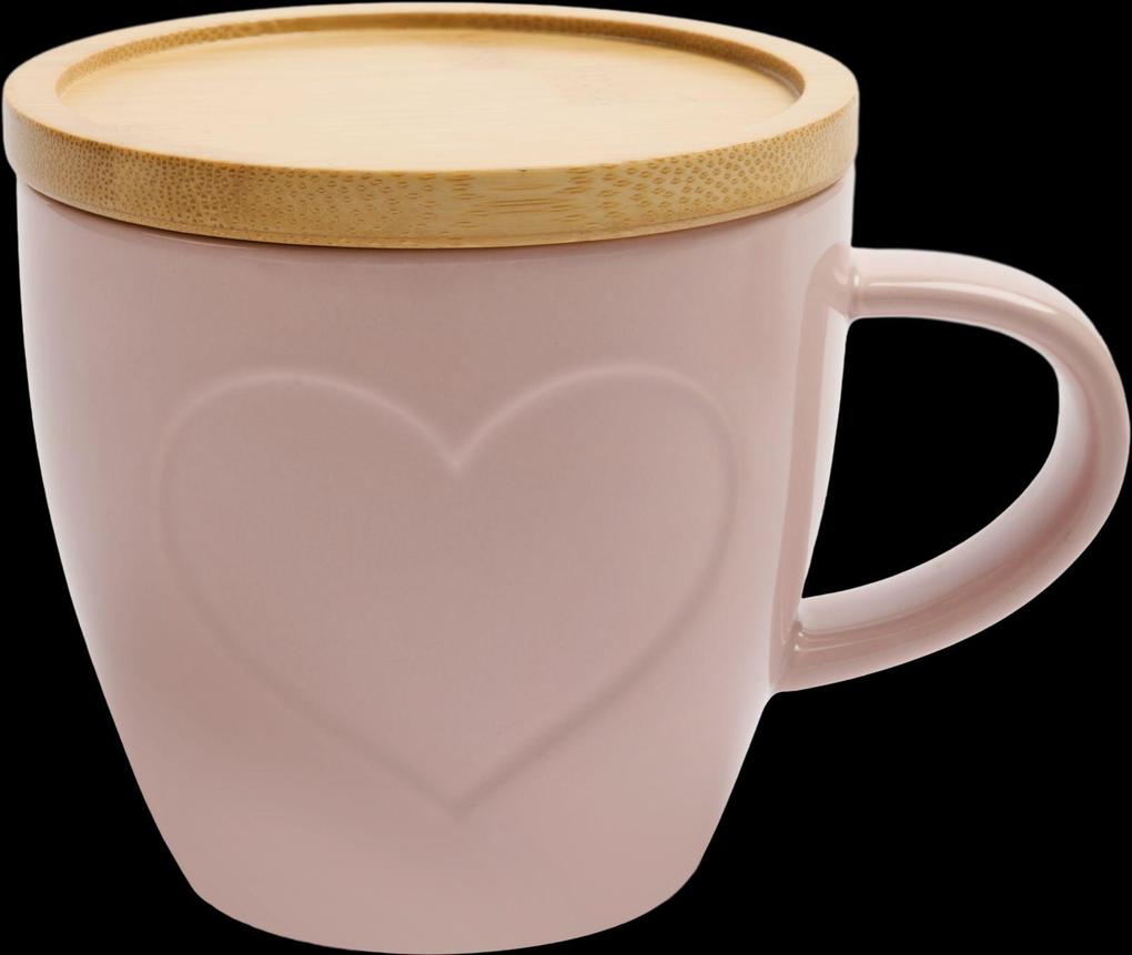 Weitere Ansicht: COZY Tasse mit Bambusdeckel (rosa)
