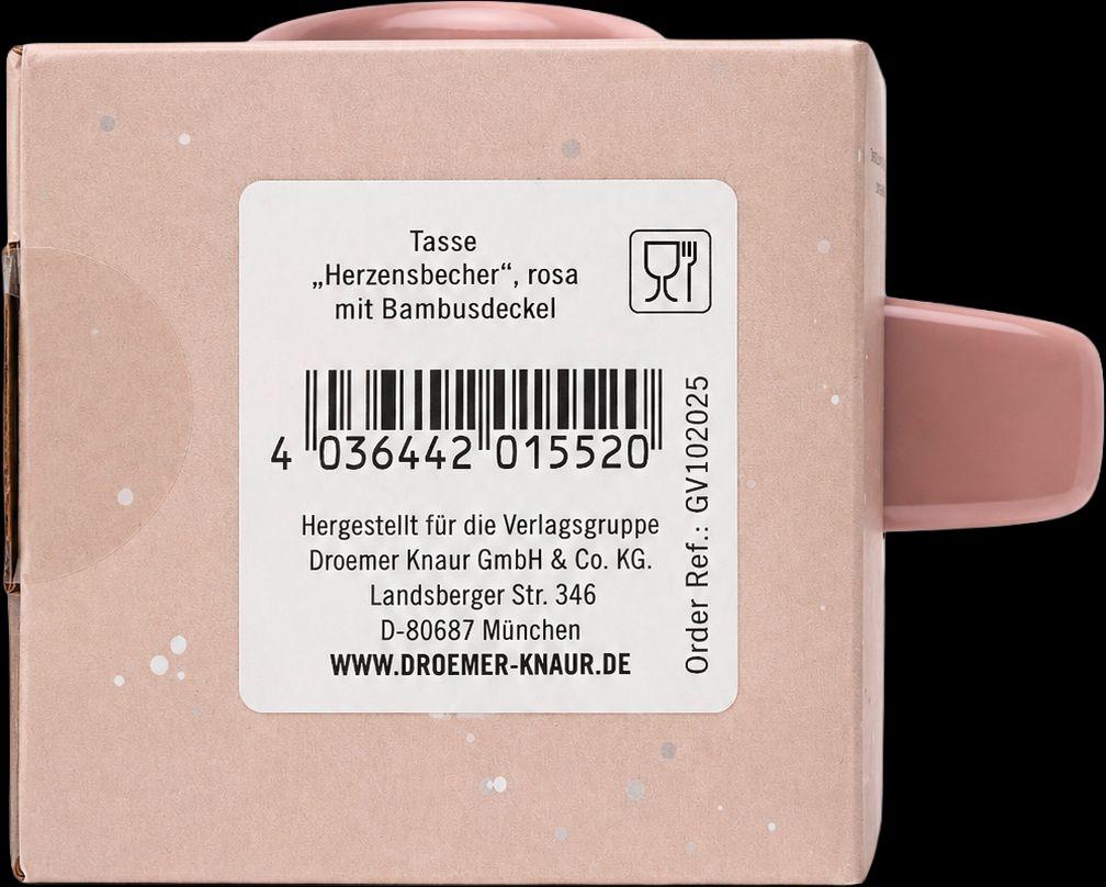 Weitere Ansicht: COZY Tasse mit Bambusdeckel (rosa)