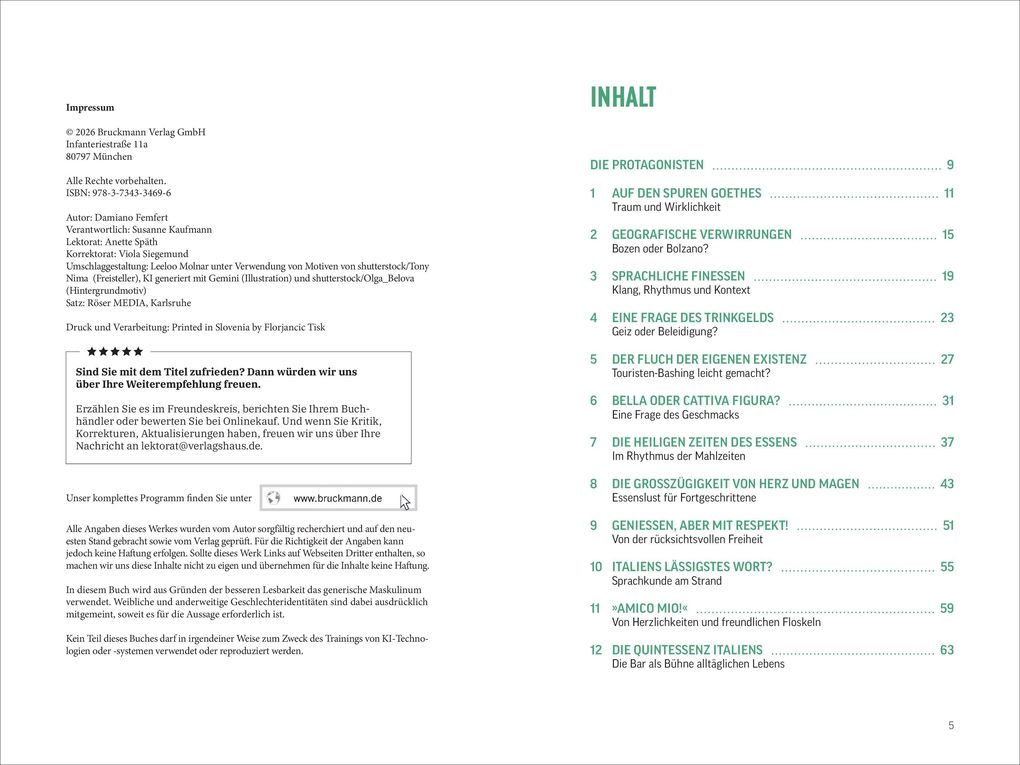 Weitere Ansicht: Fettnäpfchenführer Italien | Damiano Femfert