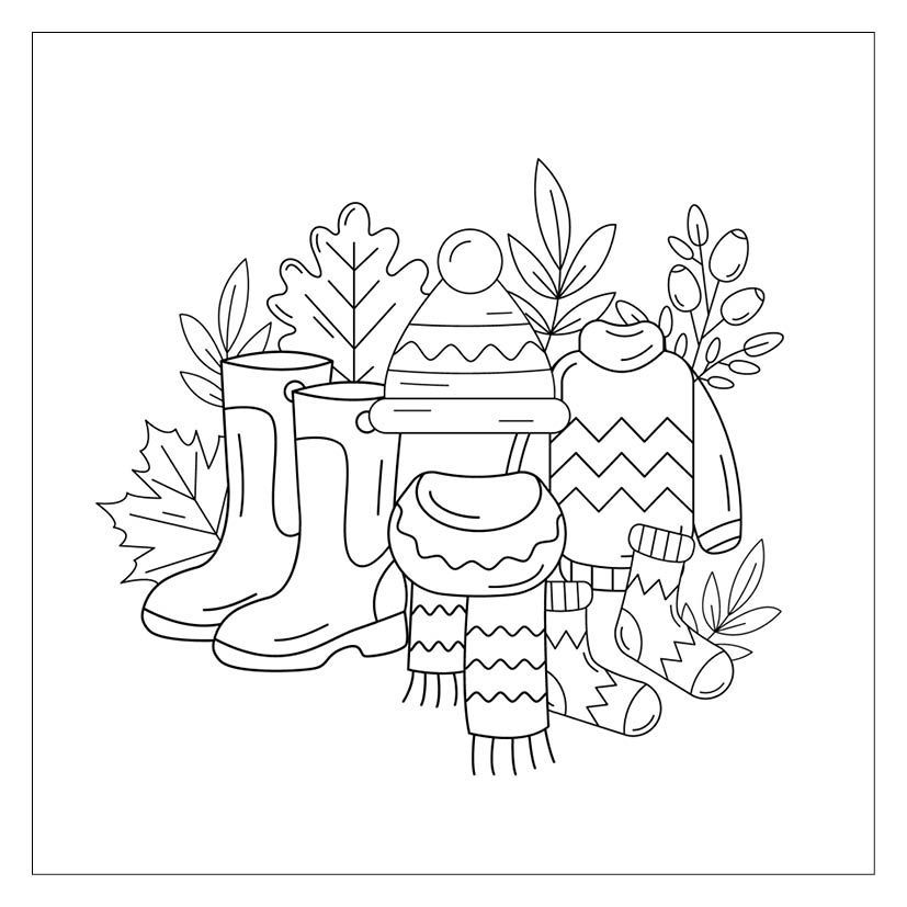 Weitere Ansicht: 333 Ausmalen - Herbst-Gefühle