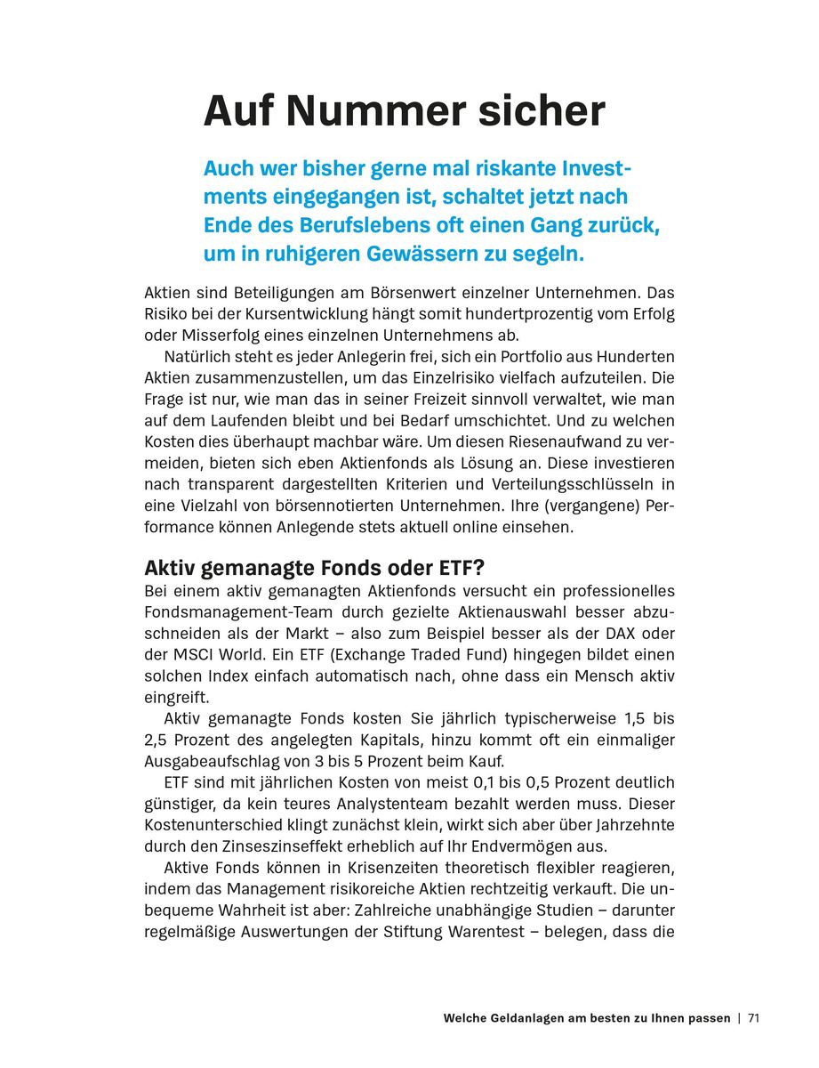 Weitere Ansicht: Wie Rentner erfolgreich Geld anlegen