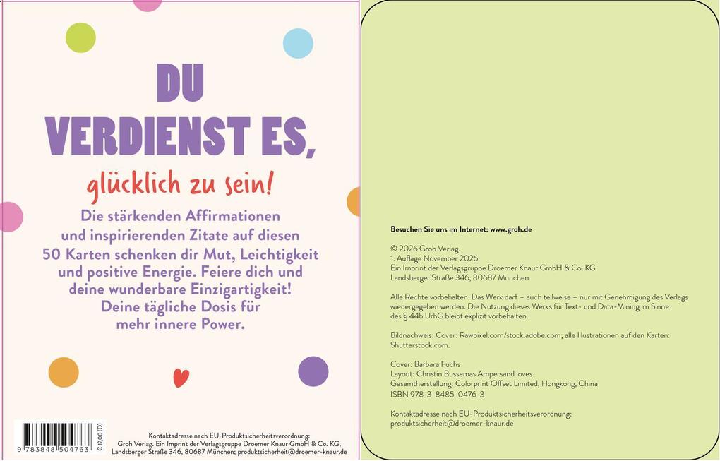 Weitere Ansicht: Affirmationskarten: Lebe leicht und wunderbar