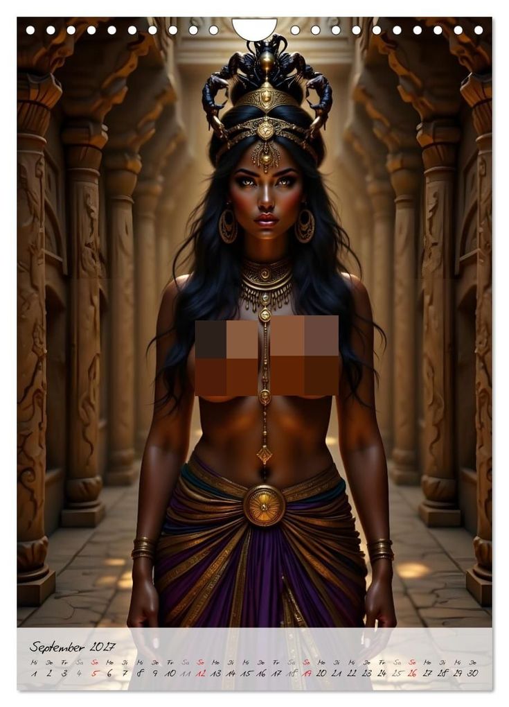 Weitere Ansicht: Göttinnen der Ägypter (Wandkalender 2027 DIN A4 hoch), CALVENDO Monatskalender | Calvendo, Liam Blue