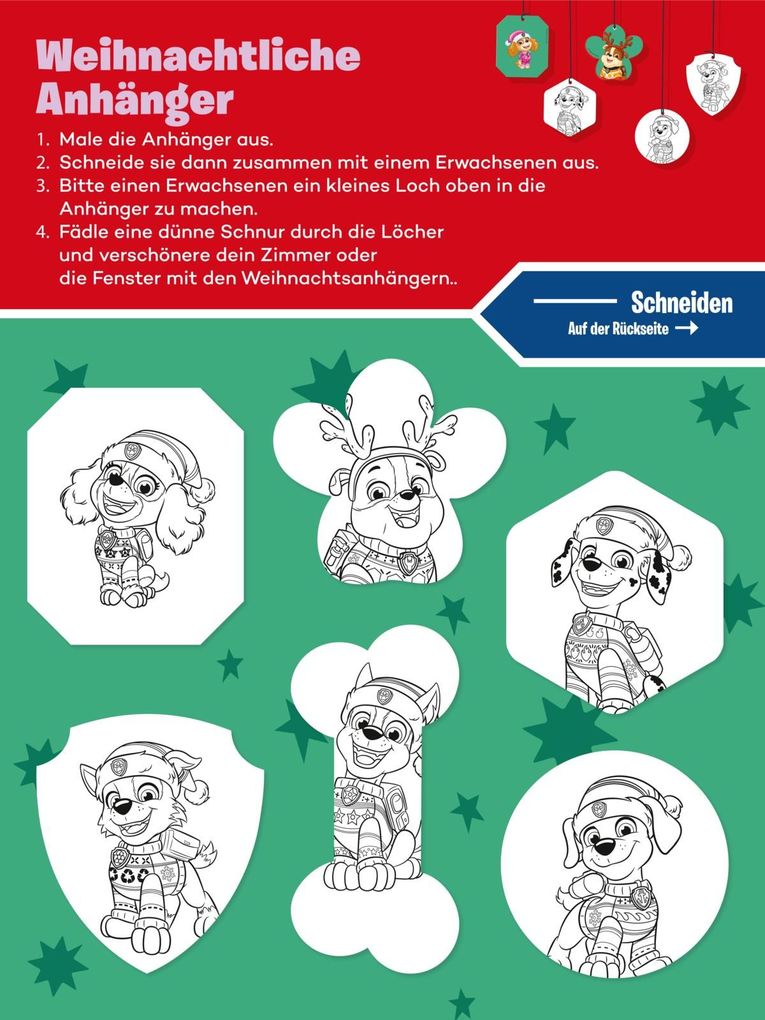 Weitere Ansicht: PAW Patrol Mitmachbuch: Mein weihnachtlicher Mitmachblock