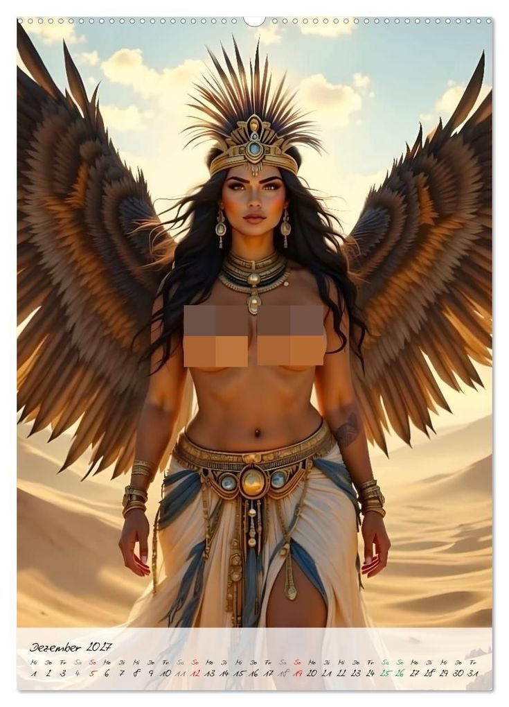 Weitere Ansicht: Göttinnen der Ägypter (Wandkalender 2027 DIN A2 hoch), CALVENDO Monatskalender | Calvendo, Liam Blue
